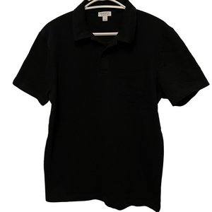 Women’s Sunspel Black Short Sleeve Polo Size Large